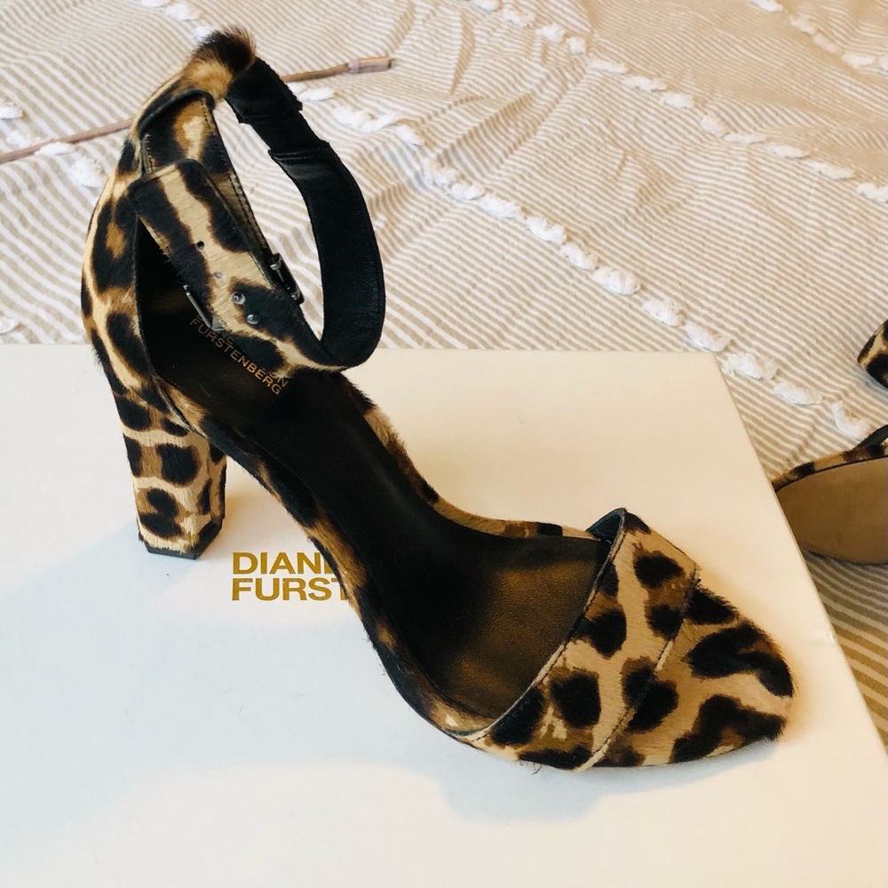 DVF Animal Print Heels